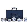 Meijin Dehua Blue and White Porcelain 11-Piece Tea Set
