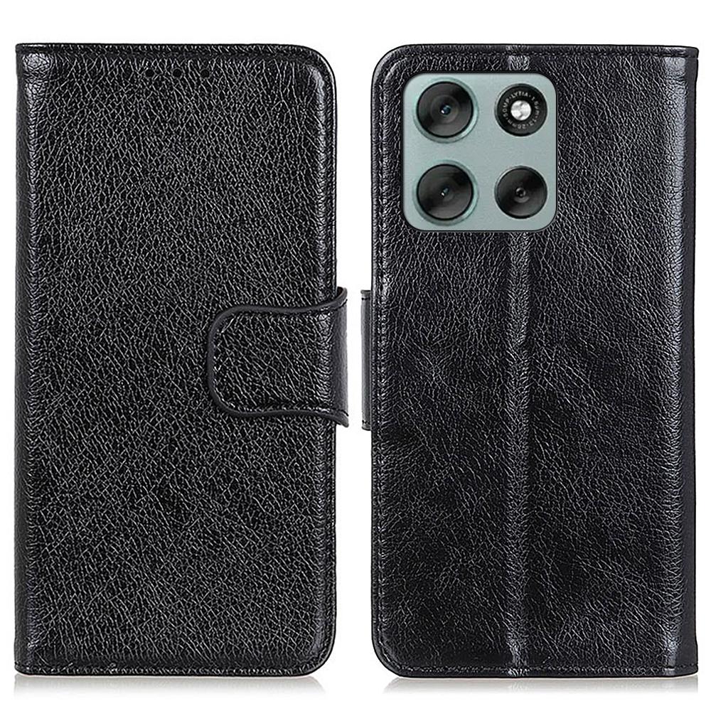 For Motorola Moto G56 5G Case Nappa Texture Split Leather Wallet Phone Cover