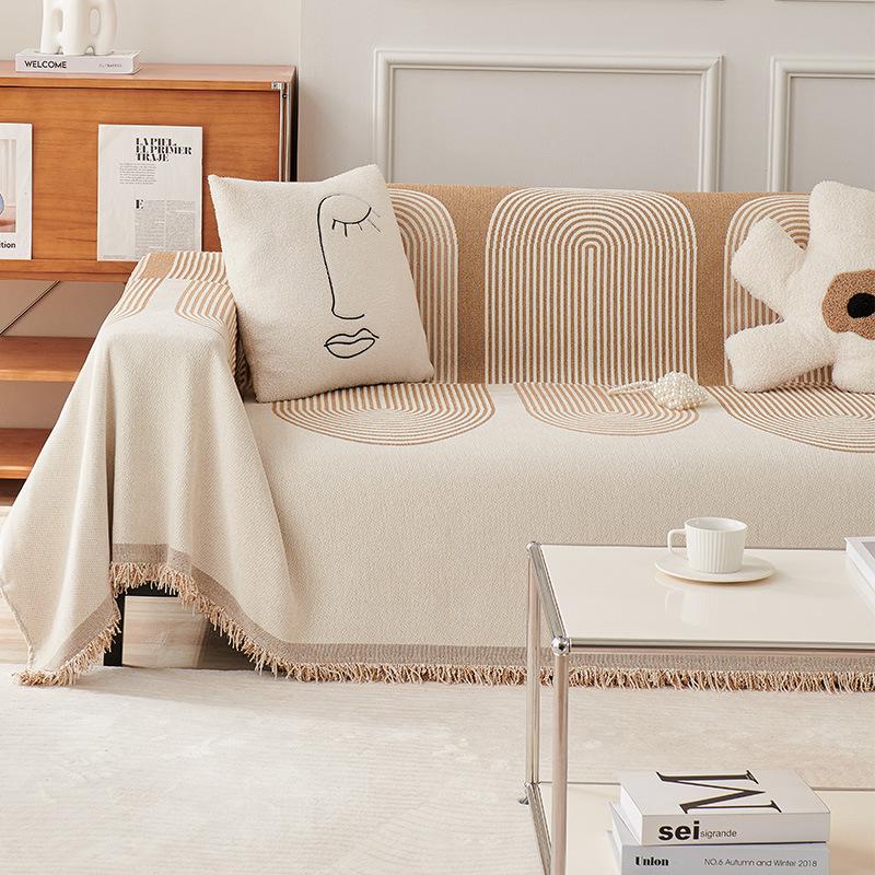 Nordic Ins Style Sofa Cover Cloth Full Cover Chenille All-season Anti-cat Scratch Sofa Cover Full Cover