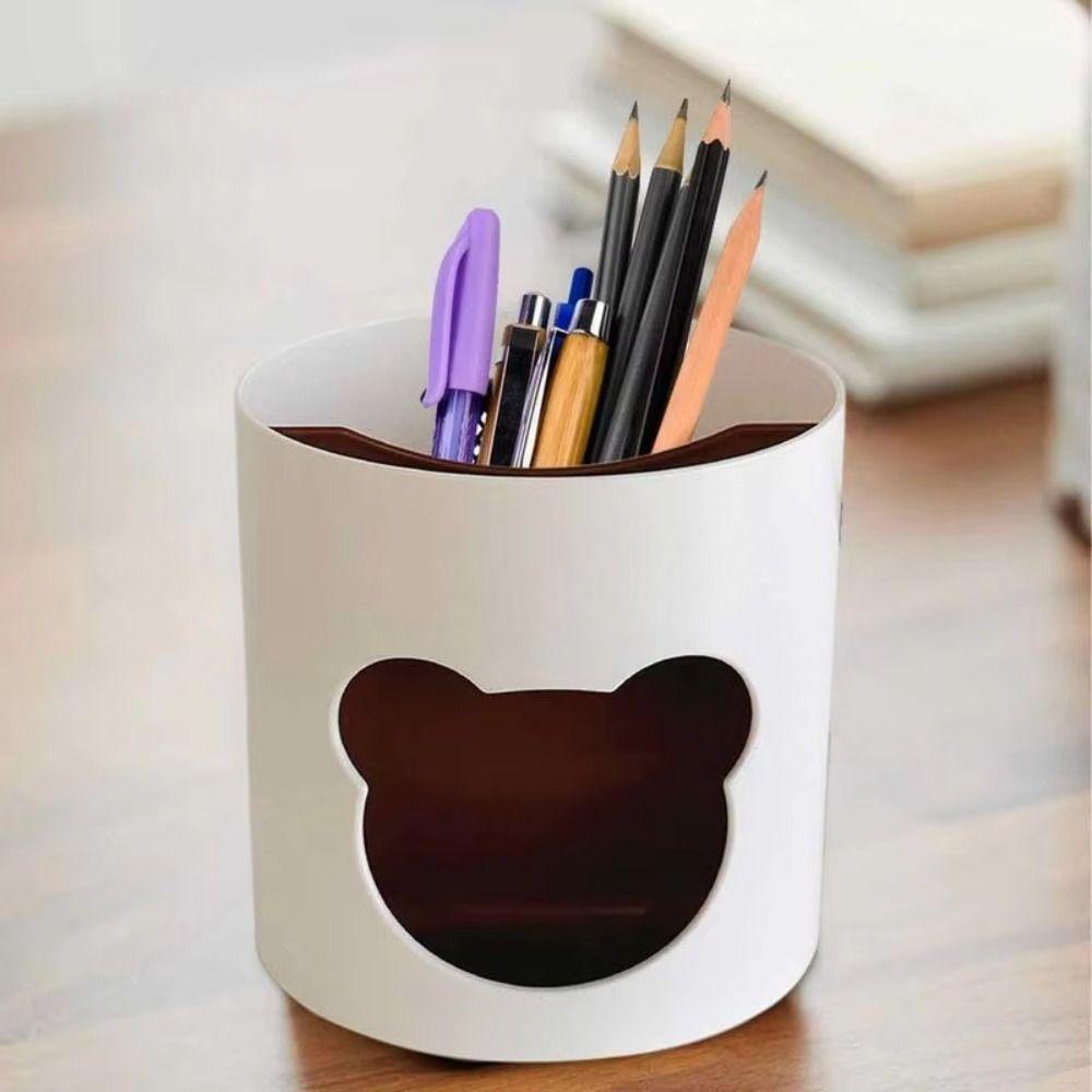 Multifunctional Desk Pen Holder Cute Desktop Storage Organizer Pencil Cup Pot  Home