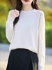 Women's Cashmere Sweater Qinghe Cashmere 50% Silk 50% Wool Autumn and Winter Cashmere Pullover Soft and Warm