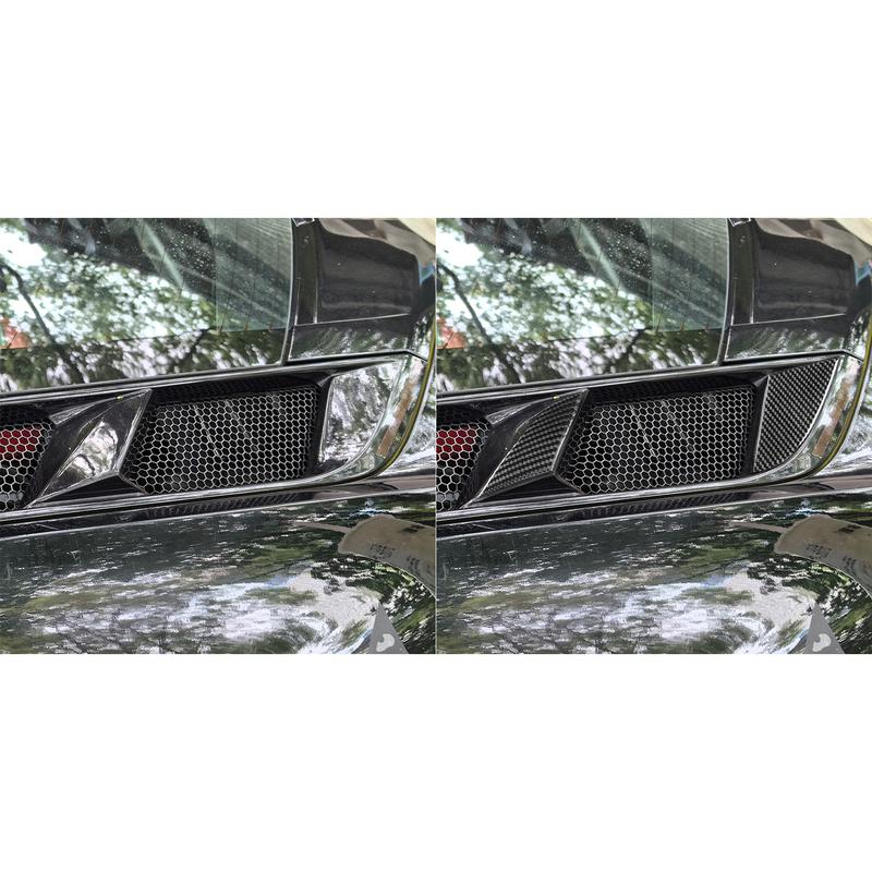 Carbon Fiber Car Accessories Engine Sides Air Vent Panel Interior Cover Tirm Modified Sticker For Chevrolet Corvette C8 +