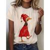 Cat Fox Sloth Pattern T Shirt for Women Fun Animal 3D Printed Short Sleeves Summer Loose T-Shirts O-Neck Tees Streetwear Top