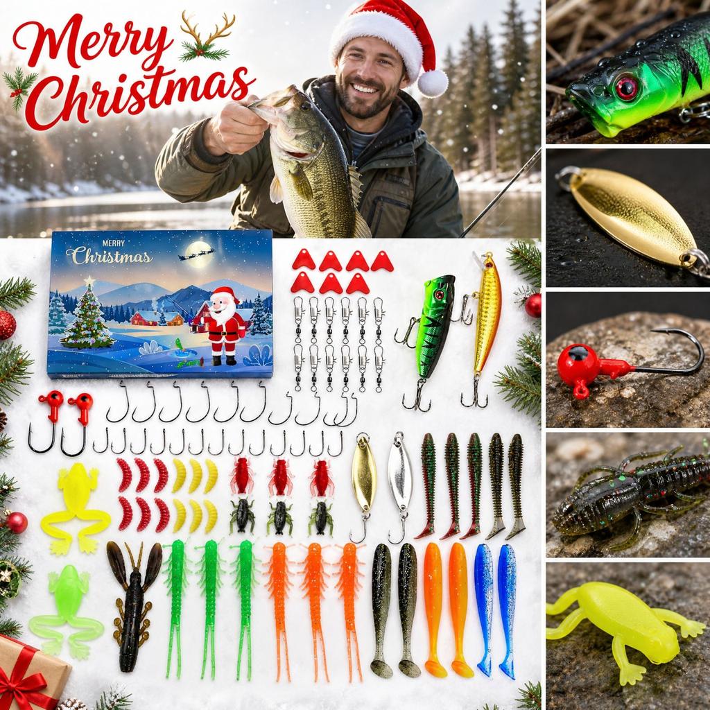 Complete Fishing Kit for Largemouth, Smallmouth and Trout - All-in-One Tackle Set