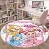 1pc DoReMi2 Print Round Carpet Chair Round Carpet Suitable for Bedroom Living Room Home Decorative Carpet