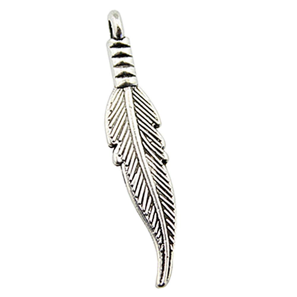 Feather Charms Multi Color Alloy Leaf Pendants For Boho Style DIY Jewelry Accessories