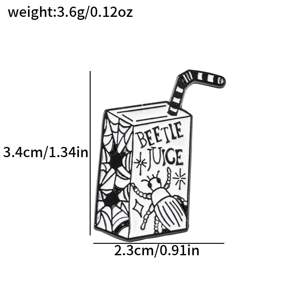 Горячая Распродажа Хэллоуин Элемент Ужаса Металлическая Значок Хэллоуин Напиток Стиль Сплав Брошь Булавка