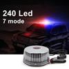 New Design 240 LED Round Flashing Strobe Car Truck Roof Top Emergency Warning Signal Light
