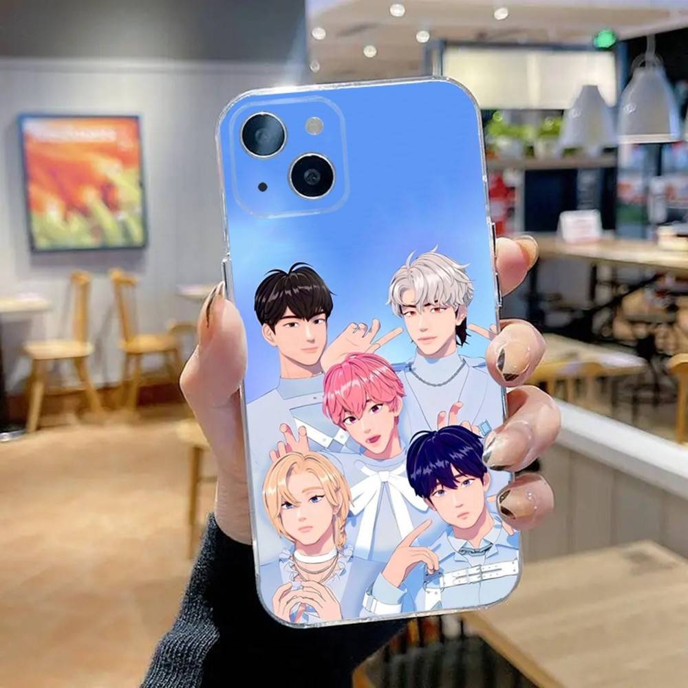 Kpop P-PLAVE Bamby Phone Case For iPhone 16,15,14,13,12,11 Pro,Max,Plus,X,XS,XR,SE,Mini Transparent Silicone Soft iPhone12