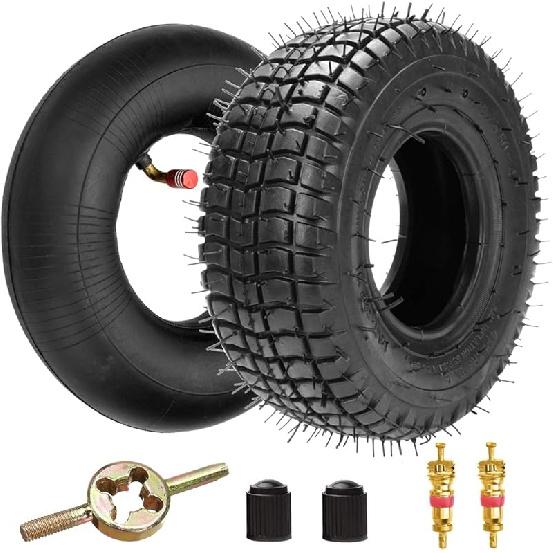 FVRITO 9x3.50-4 9x3-1/2 Tire and Inner Tube for Mini ATV Quad Go Kart Petrol Electric Gas Skateboard Scooter Mini Choppers Garden Lawnmower Tractor