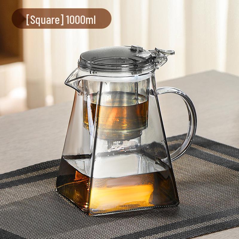 High Temperature Resistant Glass Teapot Set with Teacup and Tea Strainer