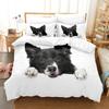 2014 Cute Dog Bedding Set Single Twin Full Queen King Size Pet Dog Bed Set Teenager Bedroom Duvetcover Sets 3D Print