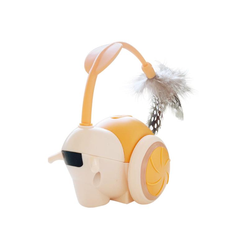 Pet toy for cats, a special boredom-relief gadget, remote-controlled smart automatic obstacle-avoiding electric cat teaser car
