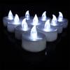12 Count Clip  Flameless LED Tealight Realistic Flame  Decoration For Vases Tables  Reusable Battery Candle