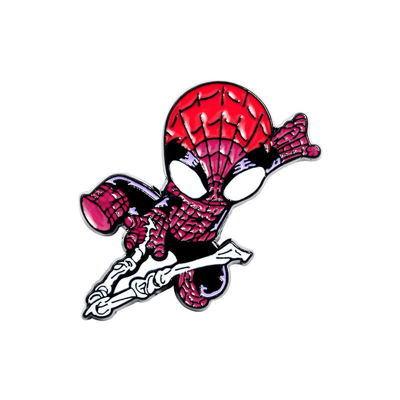 

Cartoon Style Spider Character Enamel Pin Badge Metal Brooch Accessory for Bags Jackets and Hats Collectible Gift Item One Size
