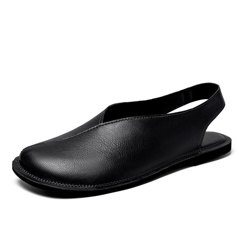 Fashion New Arrival Men's Beach Shoes Summer Men Outdoor Sandals Fashion Trend Non Slip Male Roma Shoes Versatile Casual Leather Flats