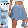 Pleated Low Waist Anti-Exposure Running & Fitness Tennis Skirt with Pockets