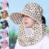 Breathable Tea Picking Work Hat UV Protection Fisherman's Hat Face Mask Sun Hat  Summer Outdoor