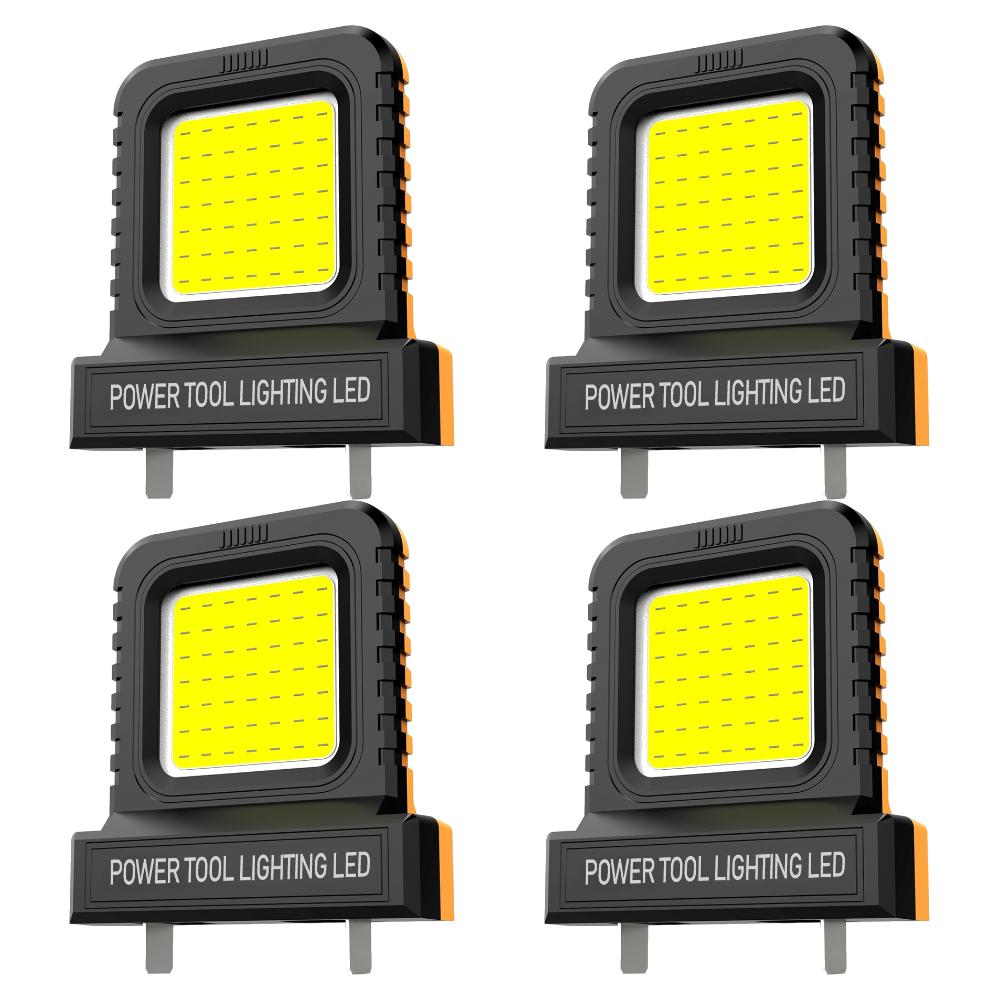 5-1PCS 14W LED Work Light for Makita for Milwaukee for Dewalt for Bosch for Dayi Lomvum Zhipu 20V-21V Li-ion Battery Accessories