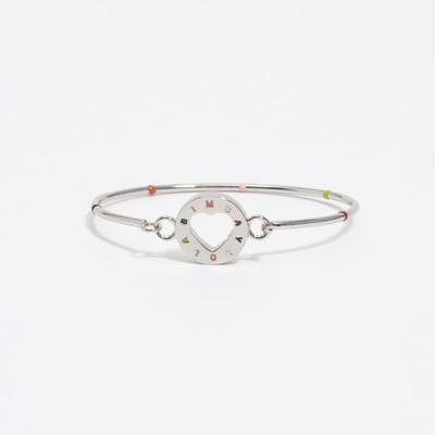 [25FW] BIMBA Y LOLA Silver Logo Rigid Bracelet B256AIX006SIF