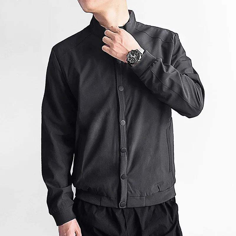 Spring and Autumn Plus Velvet Jacket Men Loose Large Size Shirt Collar Jacket Tide