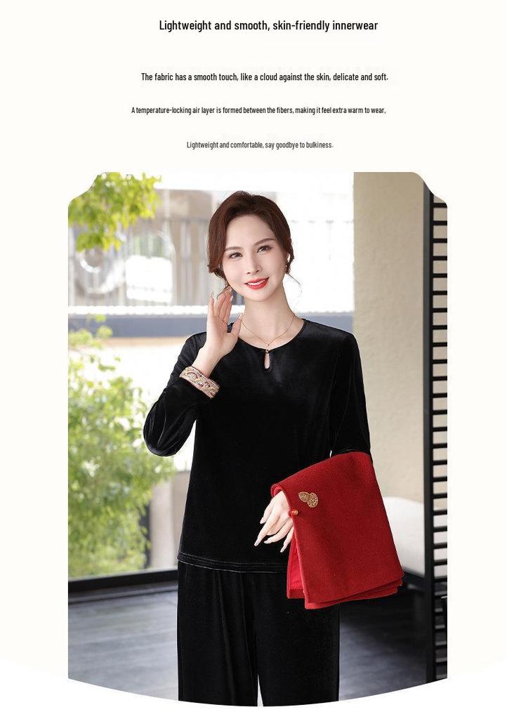 Zodiac Year Stylish Mid-Aged Women's Spring/Autumn Chinese Vest Set - Mother-in-Law Wedding Banquet Outfit