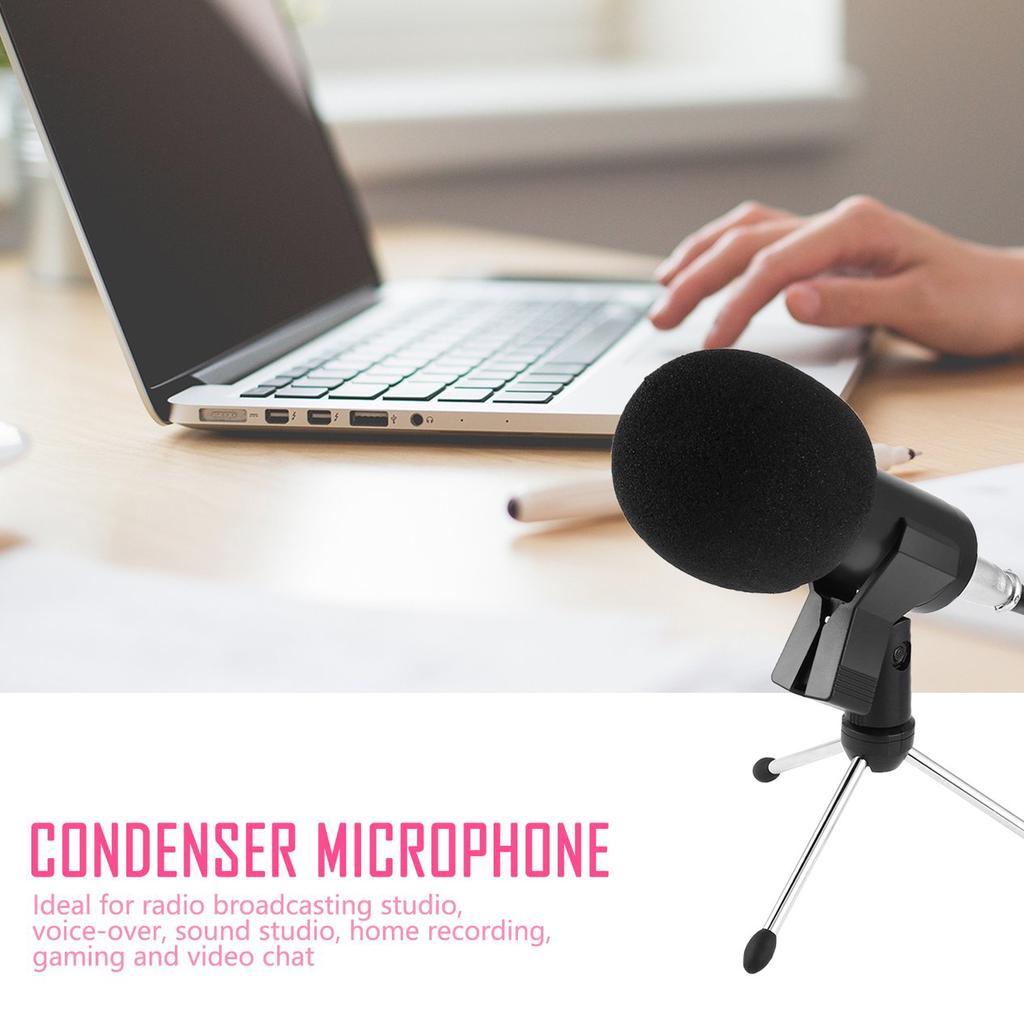 BOYA Table Stand USB Condenser Cardiod Microphone for Windows Mac PC Laptop Recording Broadcasting Live Stream