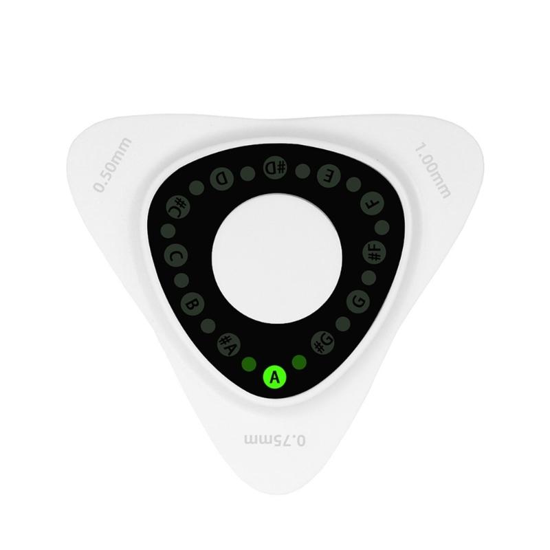 

Chromatic Tuner for Guitar Ukulele Violin with 3 Thickness Picks Comfortable Handheld LED 12 Tone Equal Temperament 1