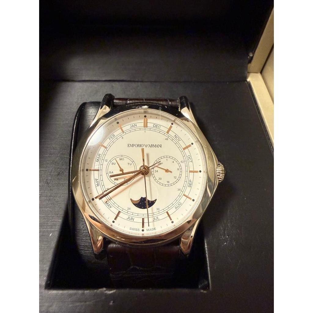 Used EMPORIO ARMANI Watch Moon Phase SWISS MADE