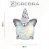 925 Unicorn Earrings Unicorn Box Colorful Pearl