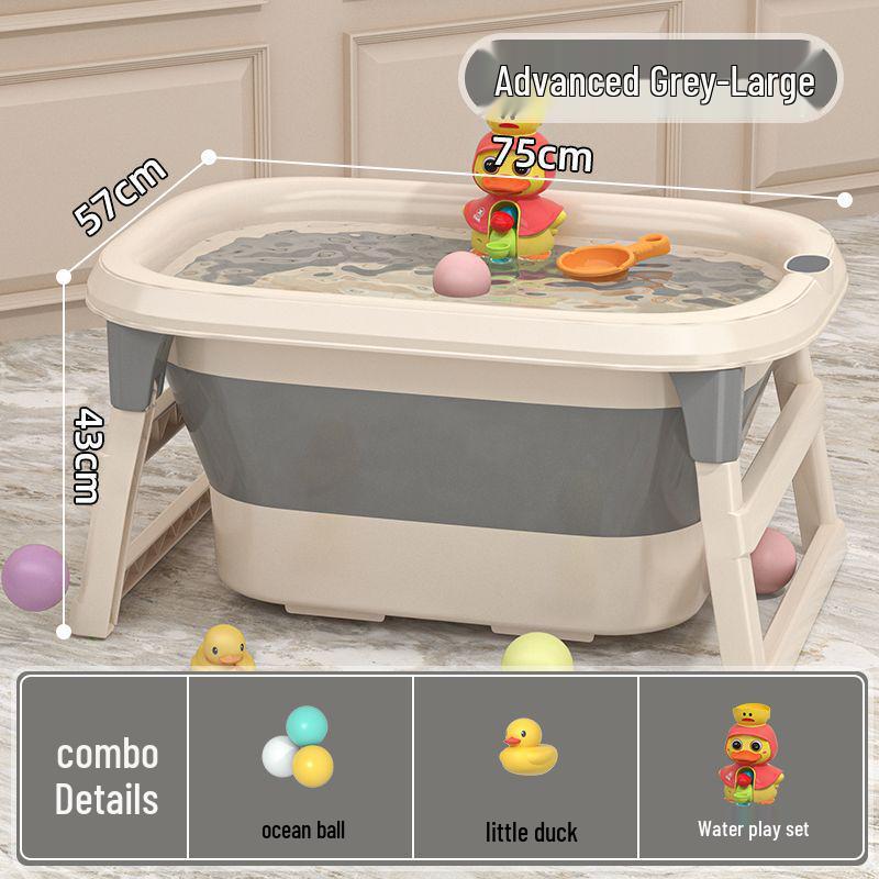 Baby Bathtub Foldable Soaking Tub for Kids
