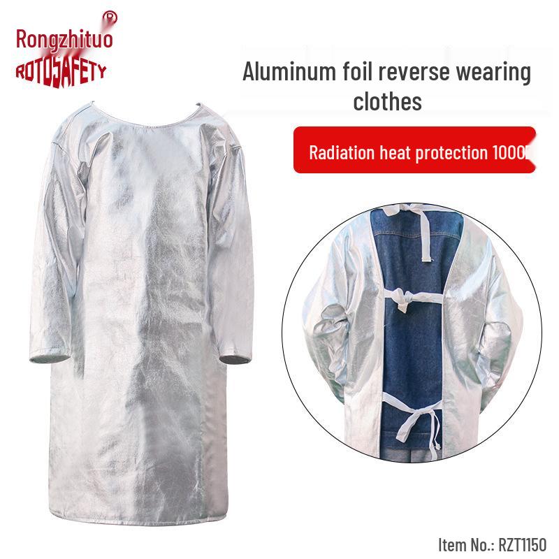 1000-Degree Heat-Resistant Aluminum Foil Apron for