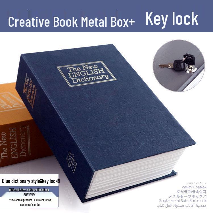 Cross-Border E-commerce Book Safe with Password Lock - Creative Storage Box & Metal Piggy Bank