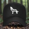 Howling Wolf Landscape Graphic Baseball Cap Polyester Outdoor Adjustable Unisex Adult Hat