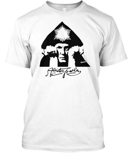 

Aleister Crowley Tee 100% Cotton T-shirt Mens Tees Top Made in the USA T-Shirt Tee Top Unisex 4XL