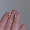 Minimalist Horse Eye Cubic Zirconia Geometric Ear Cuff with Rhinestone Inlay
