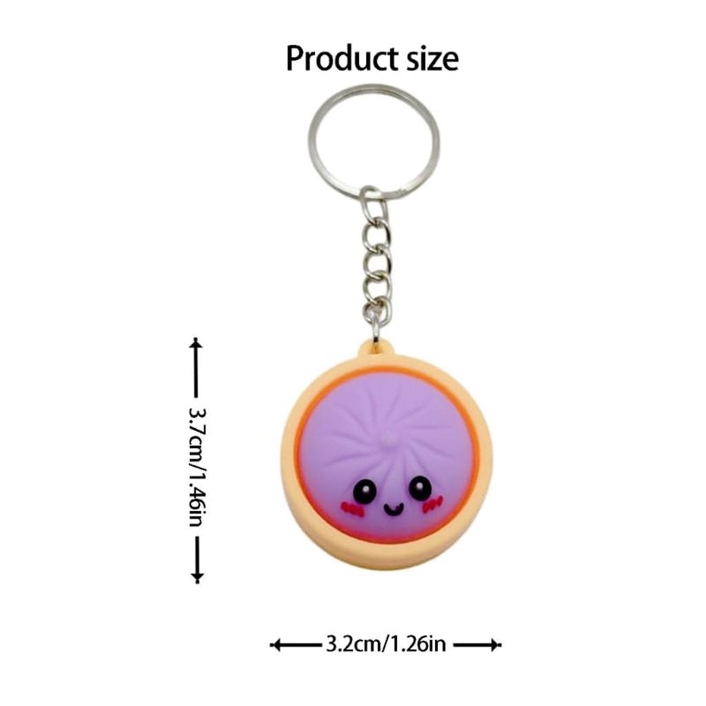 4/6/12 Stück Knödel Tastatur Clicker mit Schlüsselanhänger Fidget Clicker Tastaturtaste Finger Clicker für Erwachsene bei der Arbeit Reisen Zuhause