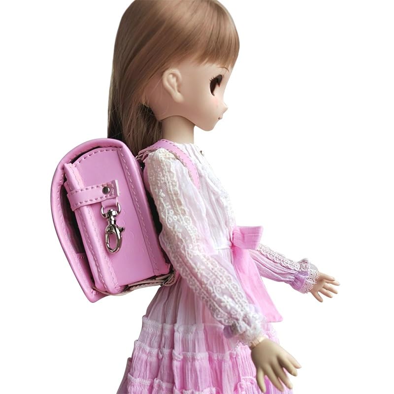 

Doll uniform school bag backpack, 3/4 size, bag, (pink) розовый