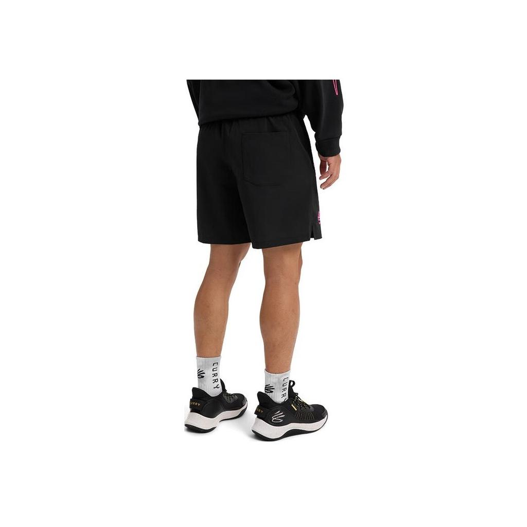 Under Armour Curry China Tour Series Sports Basketball Soft Comfortable Breathable Casual Shorts Men shorts Black 6001843-001
