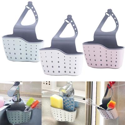 Kitchen Drain Holder Rubber Sponge Storage Rack Basket Wash Cloth Organizer Bathroom Toilet Soap