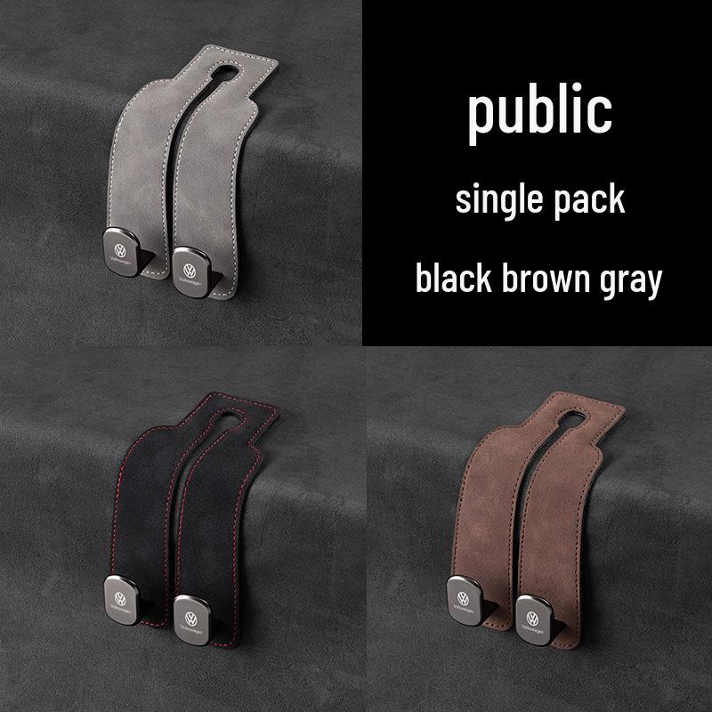 Zamszowe haczyki na telefon i do przechowywania na tylne siedzenie