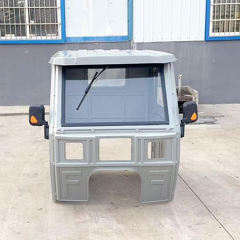 Durable Electric Tricycle Canopy with Tempered Glass for Full Enclosure and Weather Protection