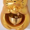Magnetic Lucky Cats Statue Door Chimes Entryway Alert Bells for Home and Store Entrance Decoration Hanging Doorbell Gift