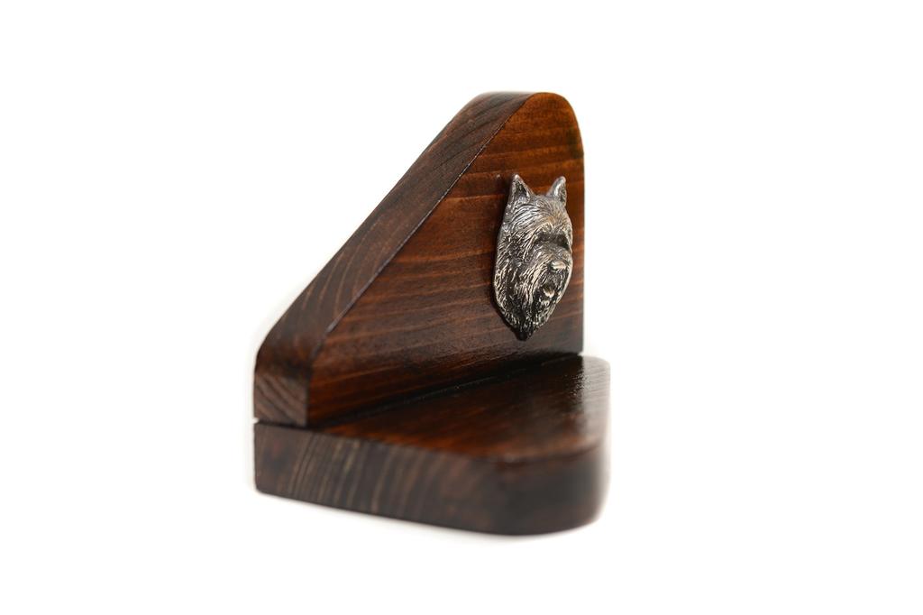 Cairn Terrier Ii - Drewniany Świecznik Z Psem, Podstawka Pod Tealight, Miejsce Pamięci Psa Marki Art-Dog