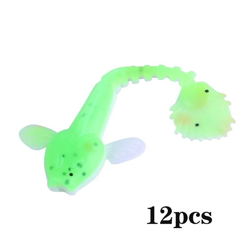 Soft Lure 4.5g 3.5in 90mm 12PCS/Lot Fishing Swimbait Lure Set Tail Worm Saltwater/Freshwater Fishing Baits
