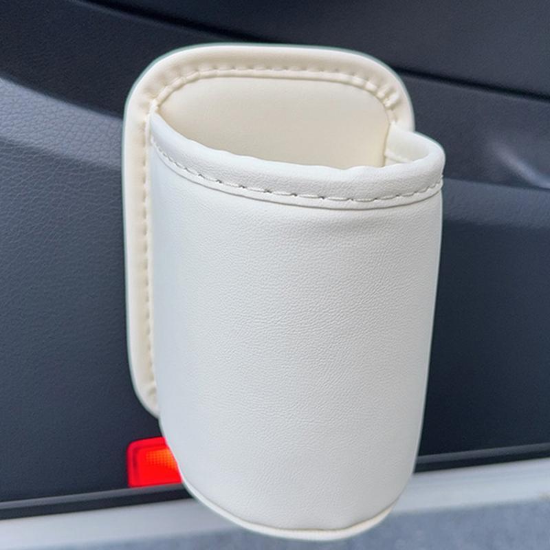 1 ks Držák na nápoje do dveří auta Kožený Automobilový Stojan na nápoje Úložný box Organizér držáku na nápoje na zadní sedadlo auta pro Příslušenství interiéru auta