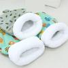 Thermal Insulated Cats Bed Machine Washable Cartoon Pattern Pet Warmth Sleep Bag Soft Comfortable For Cold Weather