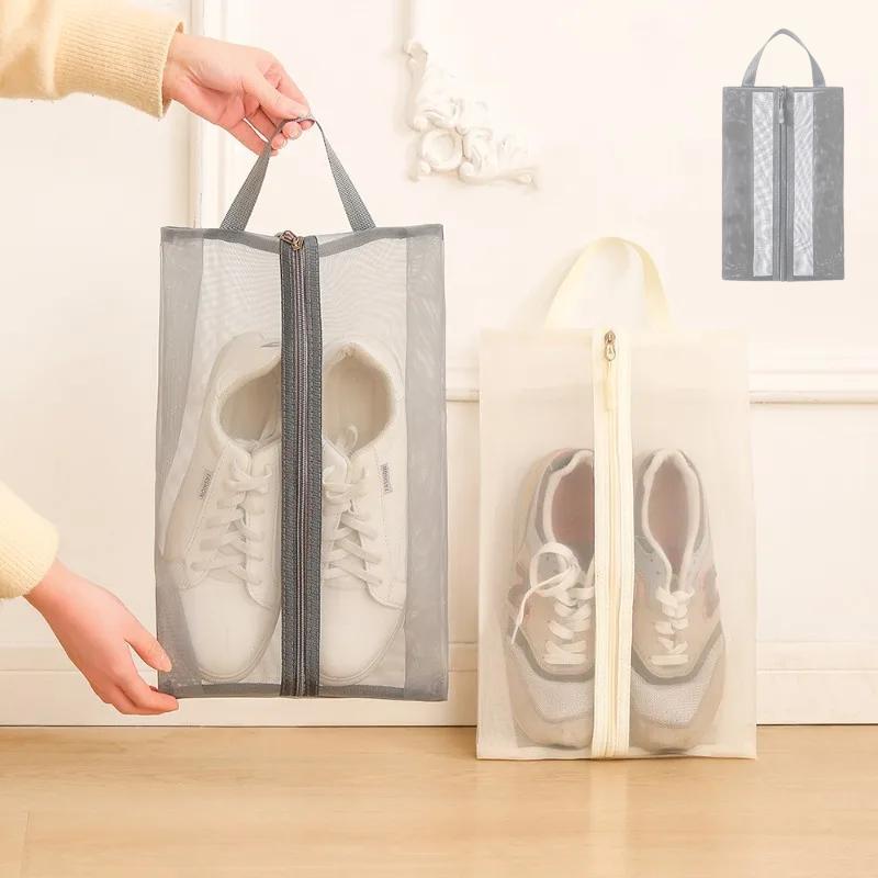 Shoe Storage Bag Household Foldable Portable Season Boots Protective Travel Essentials Covers Waterproof Shoes Organizer Bag