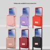 Stylish multi-card slot coin purse/phone case for Samsung Z Flip7, drop-proof, foldable, anti-lost, includes long crossbody strap.