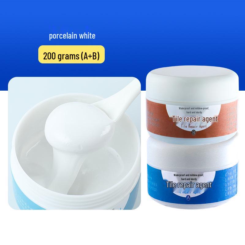Keramikfliesen- und Fugenreparaturpaste - Starker Klebstoff für Marmor, Toilette und Bodenfliesenlöcher